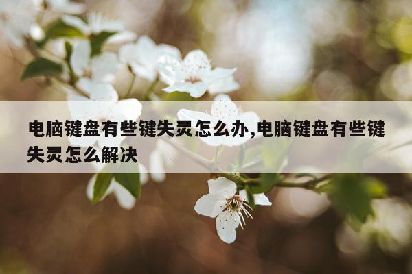 电脑键盘有些键失灵怎么办,电脑键盘有些键失灵怎么解决