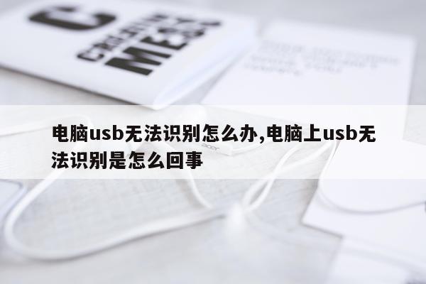 电脑usb无法识别怎么办,电脑上usb无法识别是怎么回事