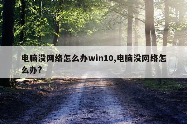 电脑没网络怎么办win10,电脑没网络怎么办?