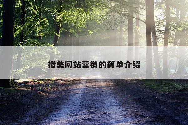 措美网站营销的简单介绍
