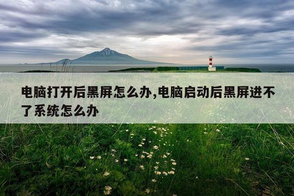 电脑打开后黑屏怎么办,电脑启动后黑屏进不了系统怎么办