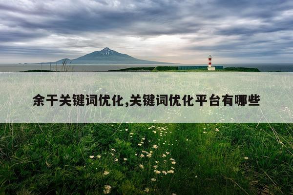 余干关键词优化,关键词优化平台有哪些