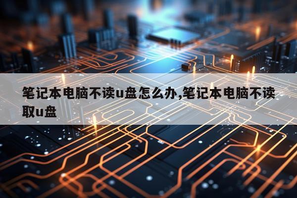 笔记本电脑不读u盘怎么办,笔记本电脑不读取u盘