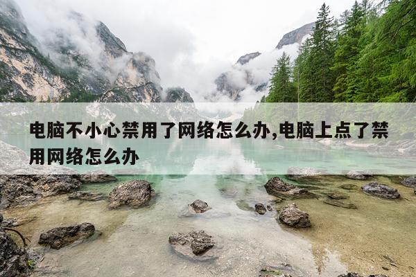 电脑不小心禁用了网络怎么办,电脑上点了禁用网络怎么办