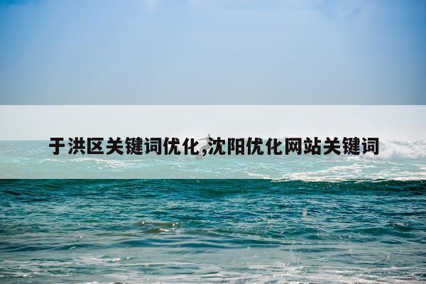 于洪区关键词优化,沈阳优化网站关键词