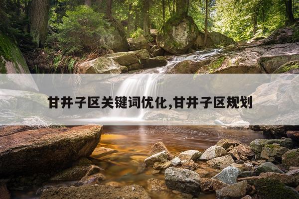 甘井子区关键词优化,甘井子区规划