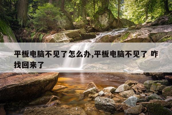 平板电脑不见了怎么办,平板电脑不见了 咋找回来了