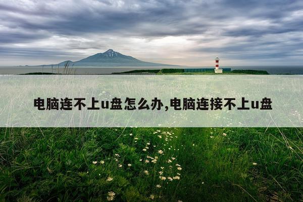 电脑连不上u盘怎么办,电脑连接不上u盘