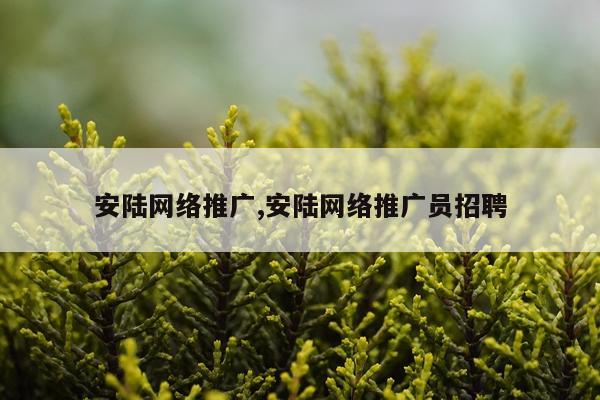 安陆网络推广,安陆网络推广员招聘