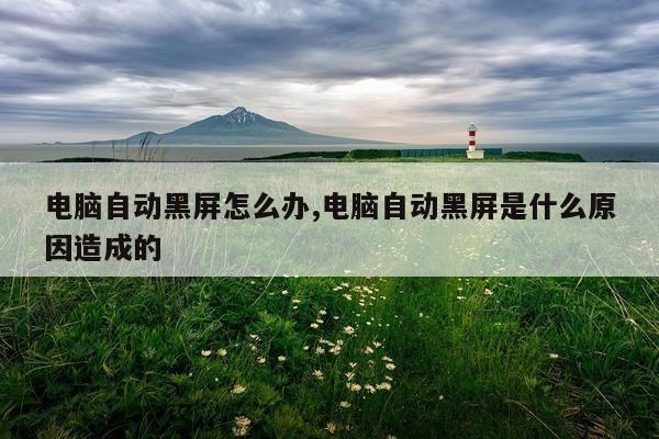 电脑自动黑屏怎么办,电脑自动黑屏是什么原因造成的