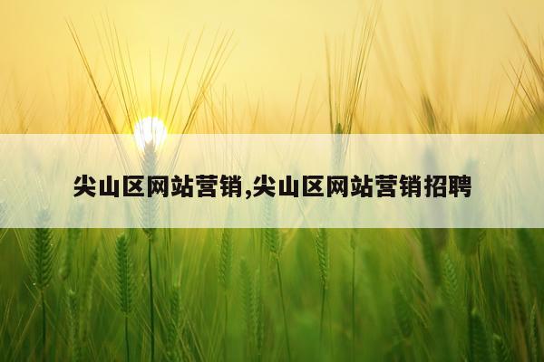 尖山区网站营销,尖山区网站营销招聘