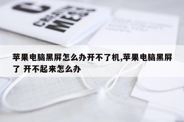 苹果电脑黑屏怎么办开不了机,苹果电脑黑屏了 开不起来怎么办