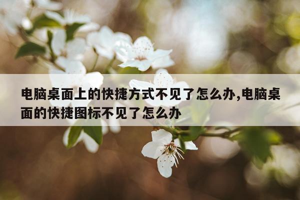 电脑桌面上的快捷方式不见了怎么办,电脑桌面的快捷图标不见了怎么办