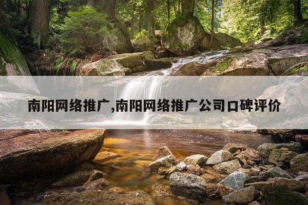 南阳网络推广,南阳网络推广公司口碑评价