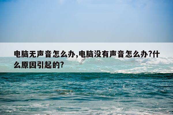 电脑无声音怎么办,电脑没有声音怎么办?什么原因引起的?
