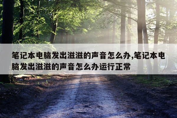笔记本电脑发出滋滋的声音怎么办,笔记本电脑发出滋滋的声音怎么办运行正常