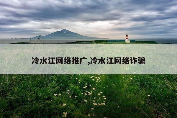 冷水江网络推广,冷水江网络诈骗