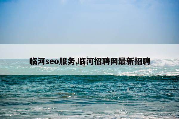 临河seo服务,临河招聘网最新招聘