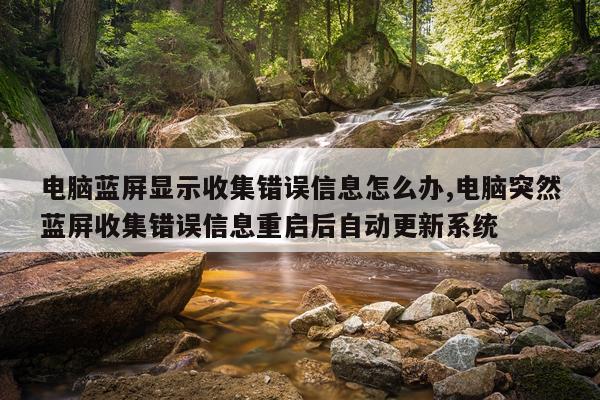 电脑蓝屏显示收集错误信息怎么办,电脑突然蓝屏收集错误信息重启后自动更新系统