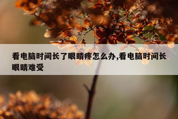看电脑时间长了眼睛疼怎么办,看电脑时间长眼睛难受