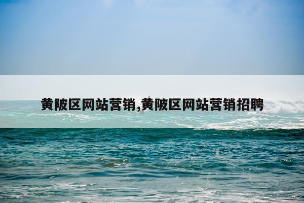 黄陂区网站营销,黄陂区网站营销招聘