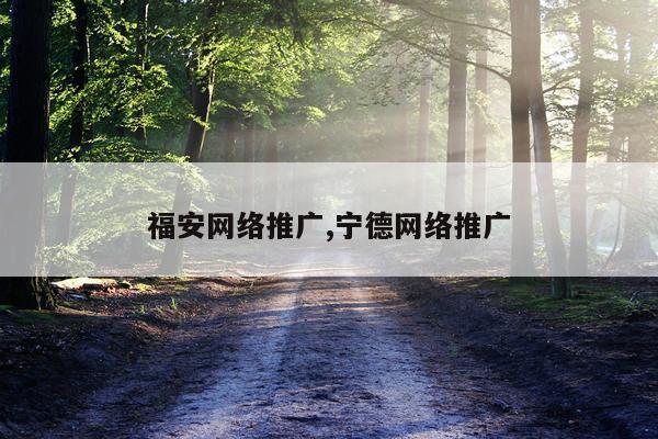 福安网络推广,宁德网络推广