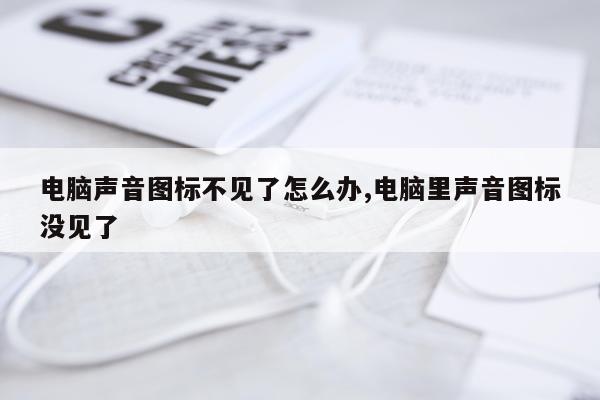电脑声音图标不见了怎么办,电脑里声音图标没见了