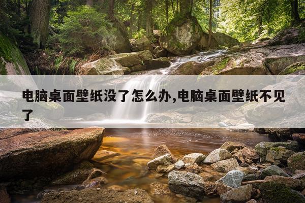 电脑桌面壁纸没了怎么办,电脑桌面壁纸不见了