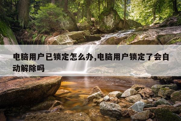 电脑用户已锁定怎么办,电脑用户锁定了会自动解除吗