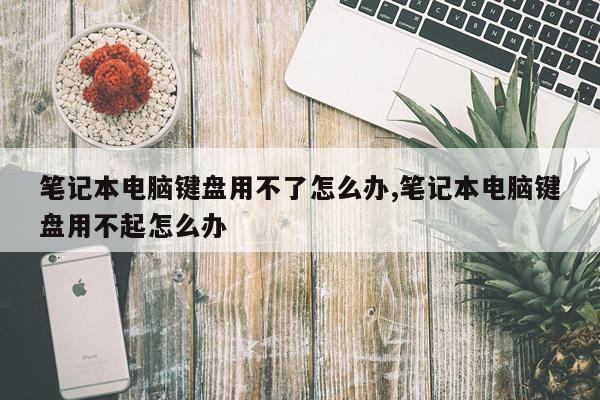 笔记本电脑键盘用不了怎么办,笔记本电脑键盘用不起怎么办