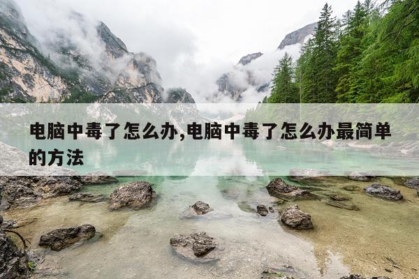 电脑中毒了怎么办,电脑中毒了怎么办最简单的方法