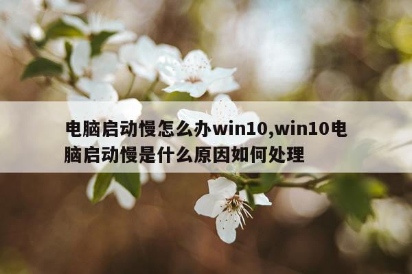 电脑启动慢怎么办win10,win10电脑启动慢是什么原因如何处理
