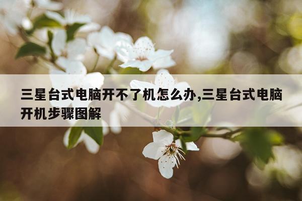 三星台式电脑开不了机怎么办,三星台式电脑开机步骤图解