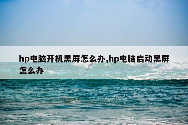hp电脑开机黑屏怎么办,hp电脑启动黑屏怎么办