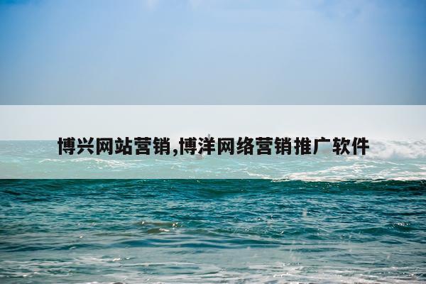 博兴网站营销,博洋网络营销推广软件