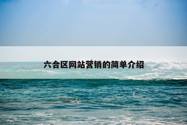 六合区网站营销的简单介绍