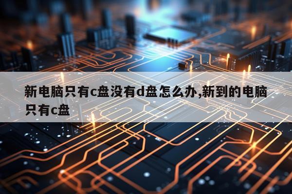 新电脑只有c盘没有d盘怎么办,新到的电脑只有c盘