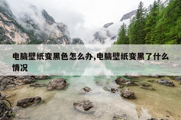 电脑壁纸变黑色怎么办,电脑壁纸变黑了什么情况