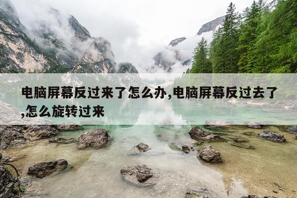 电脑屏幕反过来了怎么办,电脑屏幕反过去了,怎么旋转过来