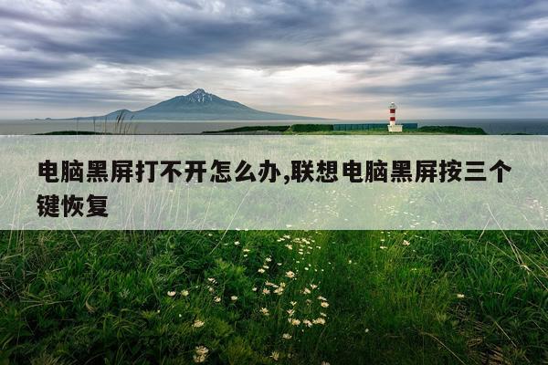 电脑黑屏打不开怎么办,联想电脑黑屏按三个键恢复