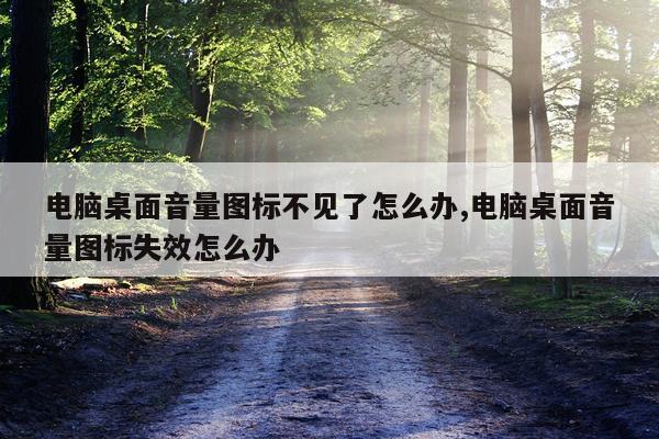 电脑桌面音量图标不见了怎么办,电脑桌面音量图标失效怎么办