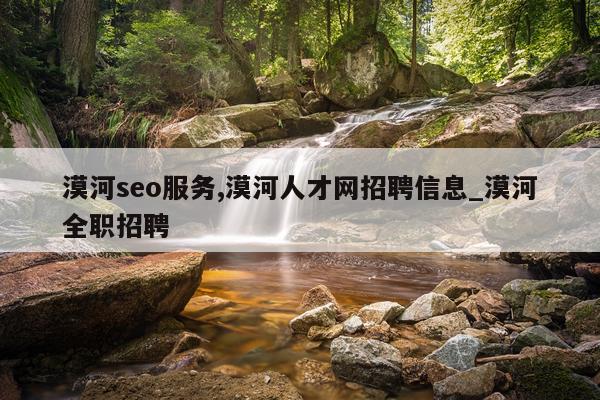 漠河seo服务,漠河人才网招聘信息_漠河全职招聘