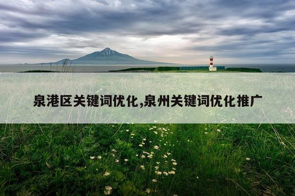 泉港区关键词优化,泉州关键词优化推广