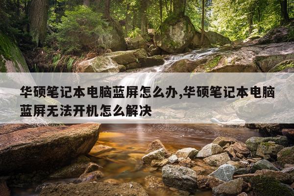 华硕笔记本电脑蓝屏怎么办,华硕笔记本电脑蓝屏无法开机怎么解决