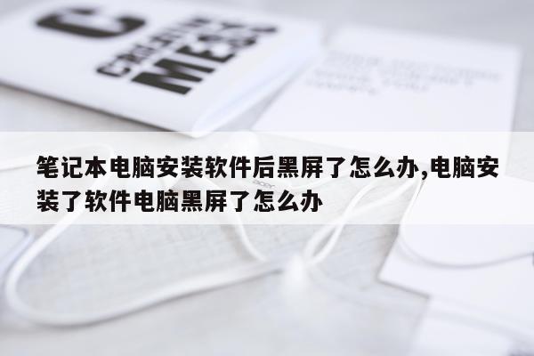 笔记本电脑安装软件后黑屏了怎么办,电脑安装了软件电脑黑屏了怎么办