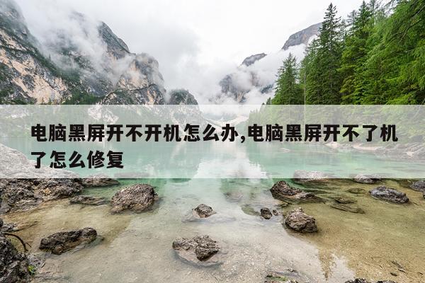 电脑黑屏开不开机怎么办,电脑黑屏开不了机了怎么修复