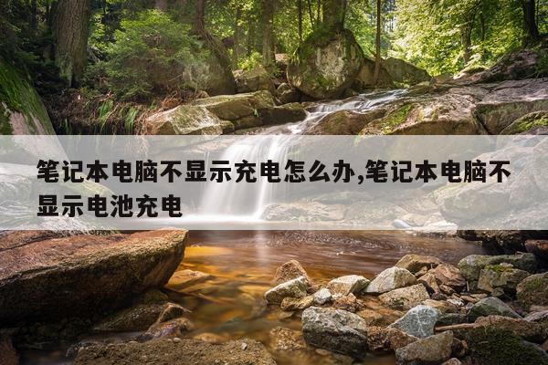 笔记本电脑不显示充电怎么办,笔记本电脑不显示电池充电