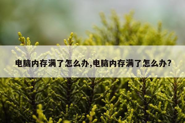 电脑内存满了怎么办,电脑内存满了怎么办?