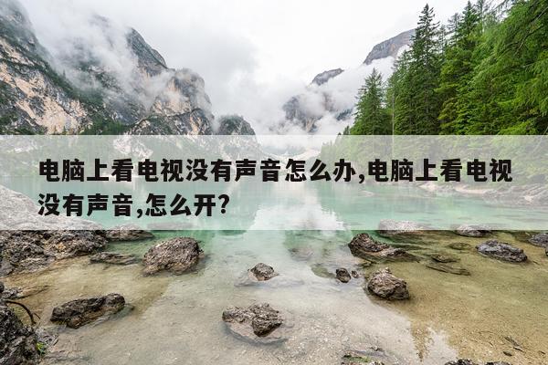 电脑上看电视没有声音怎么办,电脑上看电视没有声音,怎么开?