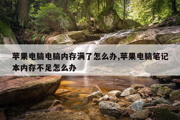 苹果电脑电脑内存满了怎么办,苹果电脑笔记本内存不足怎么办